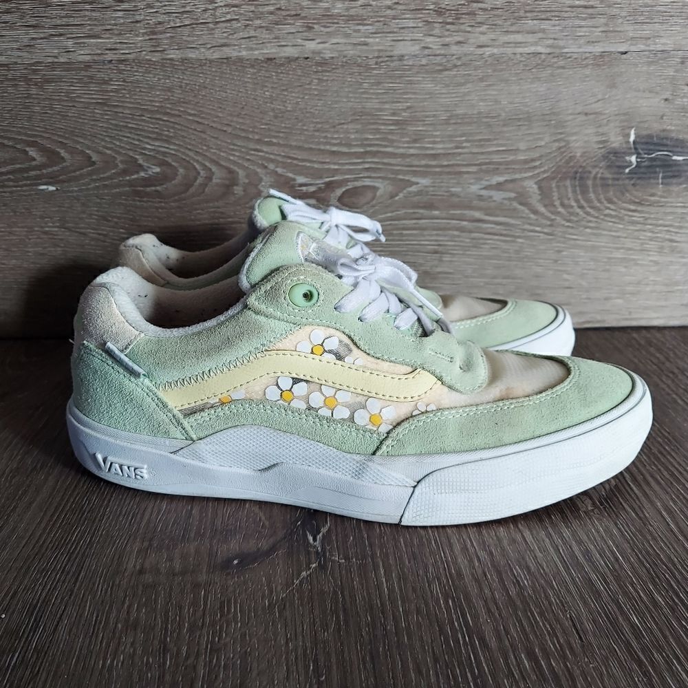 Vans Wayvee Brighton Zeuner Pastel Green Sneakers 7.5 Men 9 Women